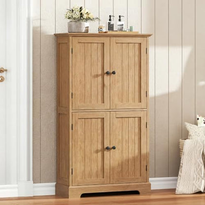 ChooChoo Bathroom Floor Cabinet with Adjustable Shelves