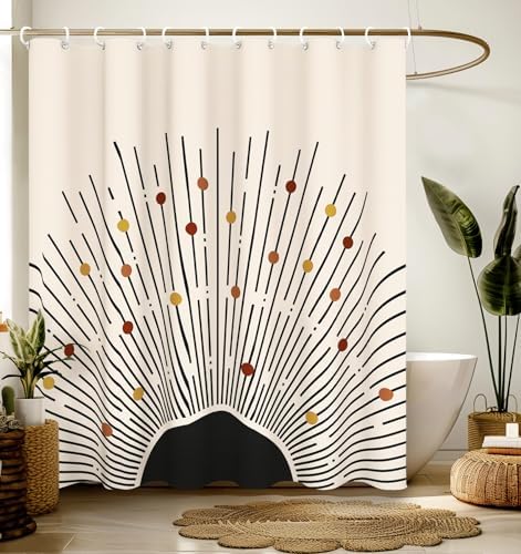 Bathroom Shower Curtain Cute Cortinas para Baño 72 x 72, Sun