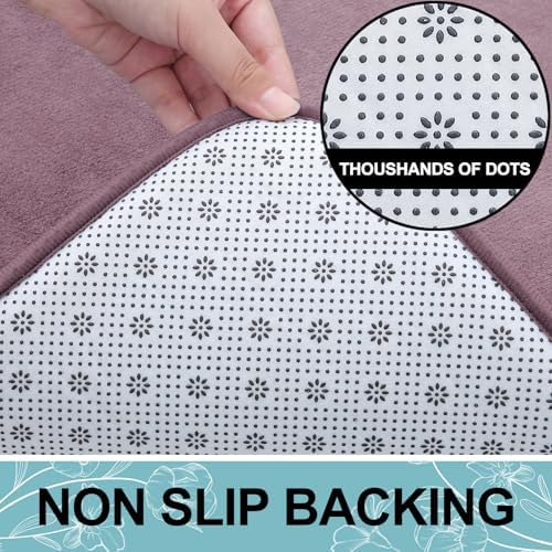 Smiry Memory Foam Bath Mat 24x16, Extra Soft and Absorbent Bathroom Rugs