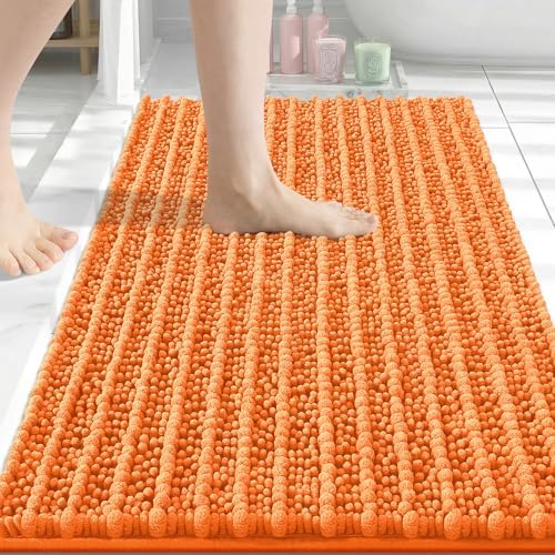 Arotive Bathroom Rugs Mat 34x21, Soft Absorbent Chenille Shaggy Bath Mat
