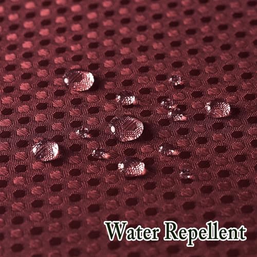 Gibelle No Hook Cloth Burgundy Shower Curtain with Liner, 36x74