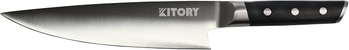 Kitory Chef Knife 8", Gyuto Kitchen Knife - Full Tang Pro Chopping Chopper- Forged HC Steel - Ergonomic Pakkawood Handle-2025 Gifts