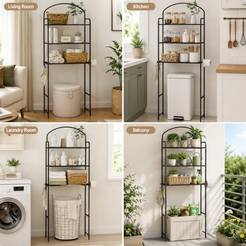 3 Tier Over The Toilet Storage Rack, Bathroom Organizer