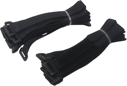 YiwerDer [30 Pack] 8 Inch Hook and Loop Straps Reusable Fastening Cable Strap, Durable Self Adhesive Cable Ties to Keep Your Place from Tangled Messes of Cord