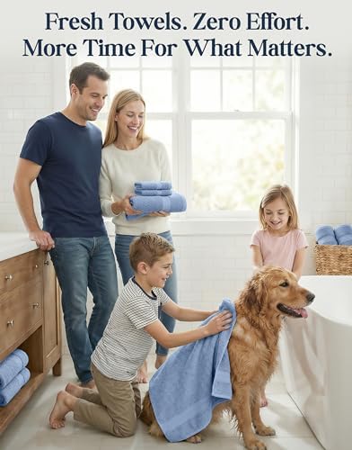LANE LINEN Towel Set for Bathroom Soft Absorbent Quick Dry - Allure