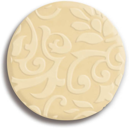 Mrs. Anderson’s Baking Mini Embossing Rolling Pin, Floral Scroll Design, Poplar Wood and Chrome-Plated Iron