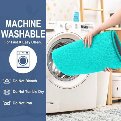 OLANLY Thick Memory Foam Bathroom Rugs 36x24, Soft Absorbent Bath Mat, Teal