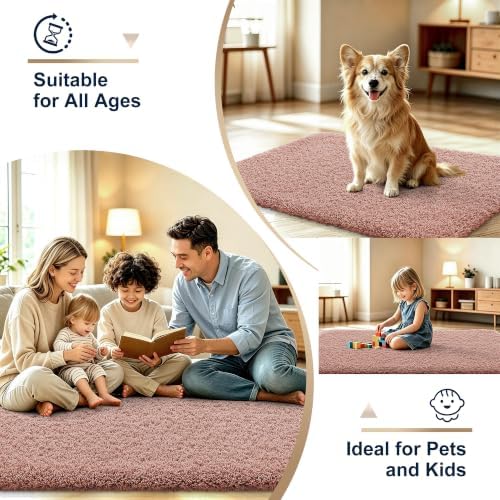 OLANLY Microfiber Small Bathroom Rugs 24x16, Soft Absorbent Bath Mat, Mocha