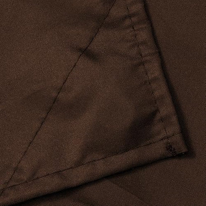 N&Y HOME Fabric Shower Curtain or Liner with Magnets, Brown