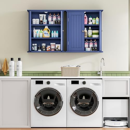 ChooChoo Bathroom Wall Cabinet with 2 Doors, Over The Toilet
