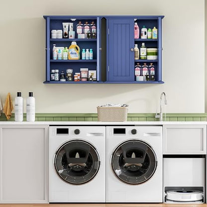 ChooChoo Bathroom Wall Cabinet with 2 Doors, Over The Toilet