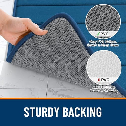 OLANLY Memory Foam Bath Mat 34x21, Super Soft and Absorbent Bathroom Rugs