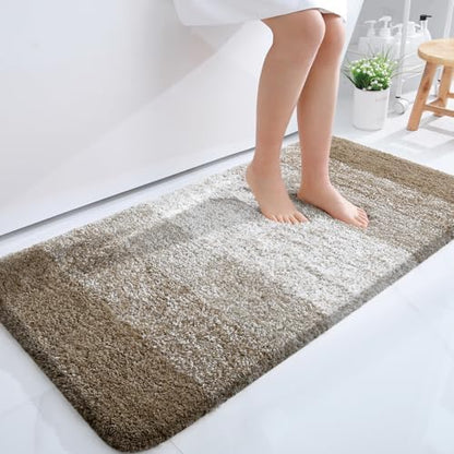 OLANLY Bathroom Runner Rug 47x24, Extra Soft Absorbent Microfiber Bath Rugs