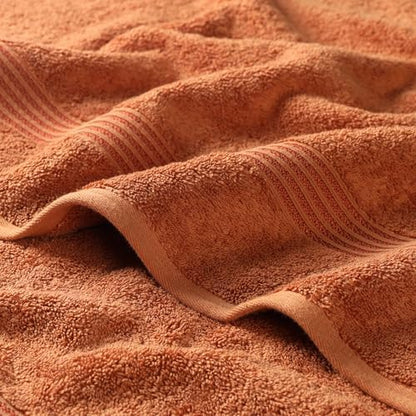 SUPERIOR Egyptian Cotton 9-Piece Towel Set, Assorted Towels for Home Bathroom, Master Bath, Decor Essentials, Includes 3 Bath, 3 Hand, 3 Face Towels/Washcloths, Quick Dry, Absorbent, Caramel Brown