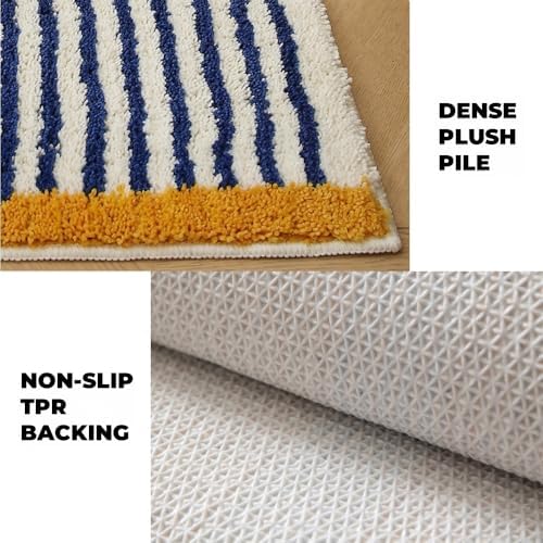 GIB Bathroom Rugs 24"x16", Extra Soft Absorbent Non Slip Washable Bath Mat