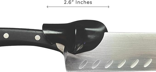 EverGrip Ergonomic Grip for Chef Knife & Kitchen Knives - Helper for Precise Cutting & Improved Cutting Comfort | Cooking Knife Tool Accessory & Pinch Grip Trainer