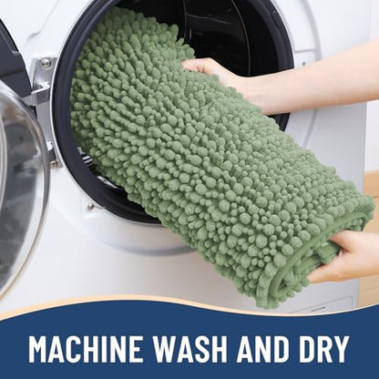 Arotive Bathroom Rugs Mat 44x24, Soft Absorbent Chenille Shaggy Bath Mat