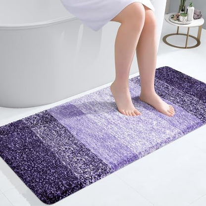 OLANLY Bathroom Runner Rug 47x20, Extra Soft Absorbent Microfiber Bath Rugs