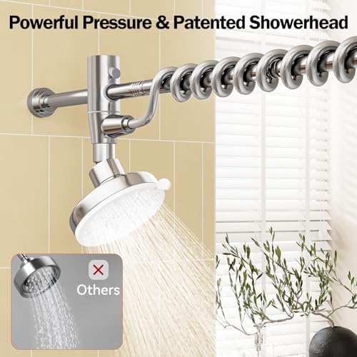 Dual Shower Head with Original Adjustable Slider, Double Showerhead, Chrome