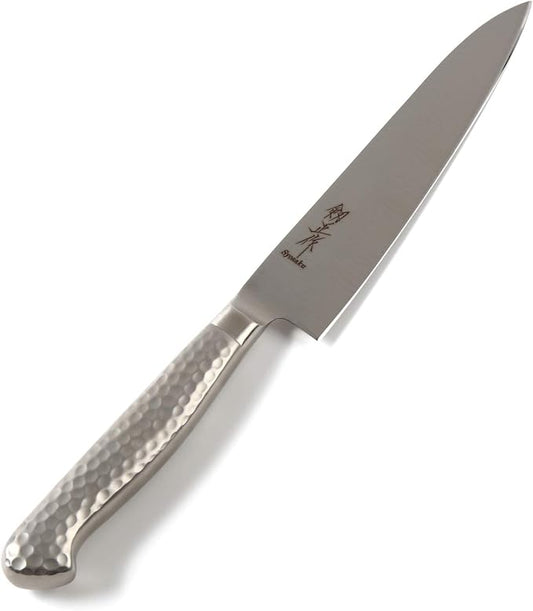 Japanese Petty Knife INOX AUS-8A Stainless Steel Integrated Handle, 6-inch (150mm)