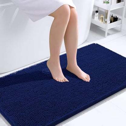 OLANLY Bathroom Runner Rugs 40x24, Extra Soft Absorbent Chenille Bath Rugs