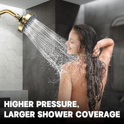 High Pressure Shower Head, HOPOPRO 5-Mode Fixed Showerhead, NBC Recommended