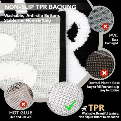 KOEXM Get Naked Bath Mat Cute Bathroom Rugs 16" x 24" Non-Slip Shower Rugs