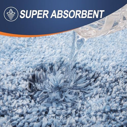 OLANLY Luxury Toilet Rugs U-Shaped 24x20, Soft Absorbent Microfiber Mat