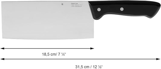 WMF Chinese Chef's Knife Classic Line Length 31.5 cm Blade Length 18.5 cm Spezialklingenstahl Plastic Handle