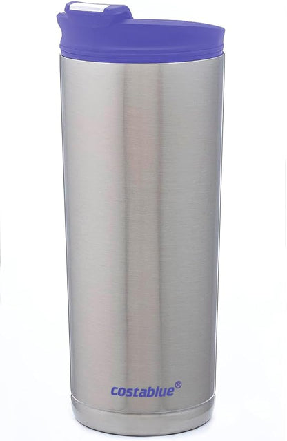 Travel Coffee Mug - 16 Oz. Stainless Steel Insulated Coffee Mug, Leak Proof Tumbler w/Dishwasher Safe Lid, Double Wall Travel Coffee Cup, Reusable Insulated Tumbler for Hot & Cold Beverages…