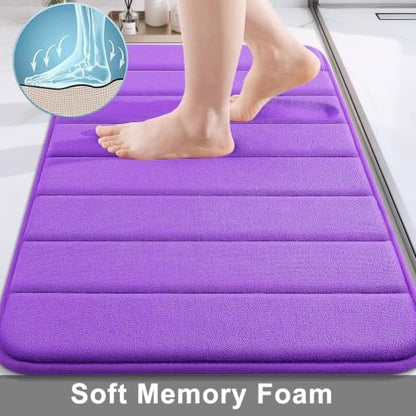 Buganda Memory Foam Bath Mat 60 x 24, Ultra Soft Absorbent Bathroom Rugs