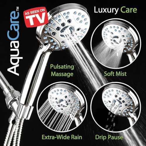 AquaCare 8-mode High Pressure Handheld Shower Head with 2-mode Power Wash