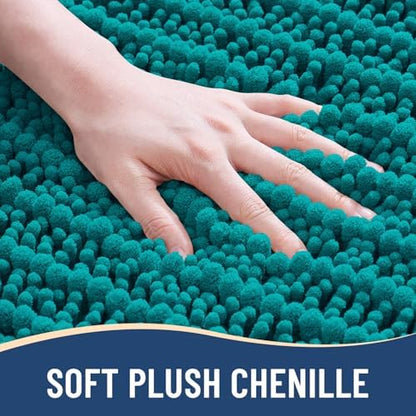 Arotive Bathroom Rugs Mat 24x16, Soft Absorbent Chenille Shaggy Bath Mat