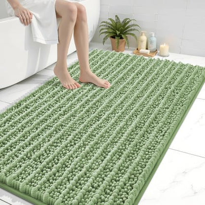 Arotive Bathroom Rugs Mat 47x32, Soft Absorbent Chenille Shaggy Bath Mat