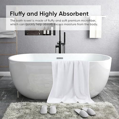 HOMEXCEL Bath Sheets 2PK, 35x70 in, Absorbent&Soft, Extra Large Bath Towel