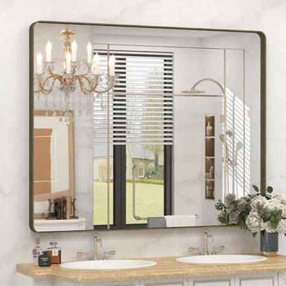 48x40 Inch Bronze Bathroom Mirror for Vanity