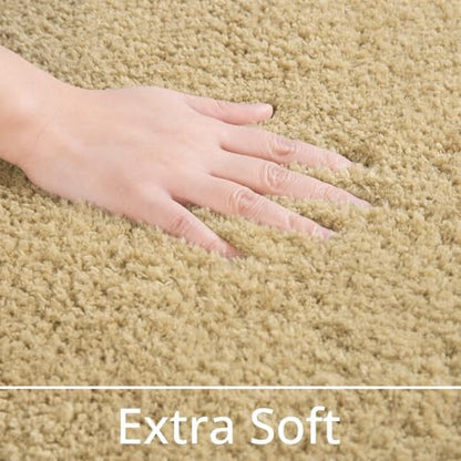 LOCHAS Bathroom Rug Runner 24x70 Inch, Bath Rugs Non Slip, Beige