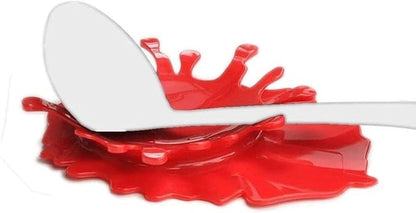 Spoon Rest Holder Silicone Ketchup Shape Holders Splash Spoon Rest by Mustard Kitchen Cooking Aid Cup Holder Creative Gift