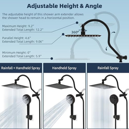 Hibbent All Metal cUPC Certified High Pressure Rainfall 8'' Shower Head