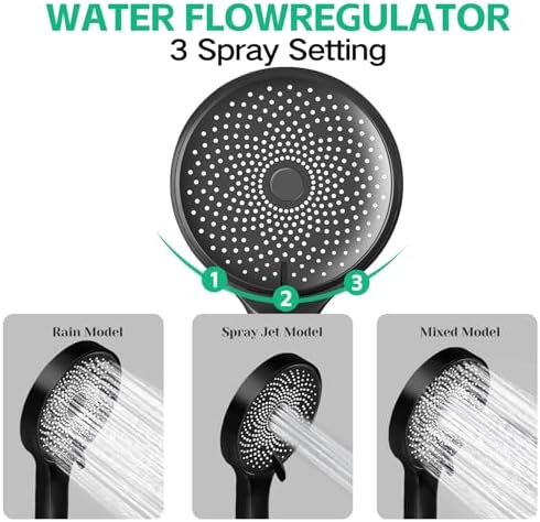Shower Head,10" High Pressure Rainfall Shower Head with Handheld Dual Spray
