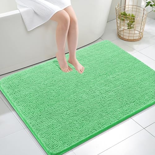 OLANLY Large Bathroom Rugs 40x32, Extra Soft Absorbent Chenille Bath Rugs