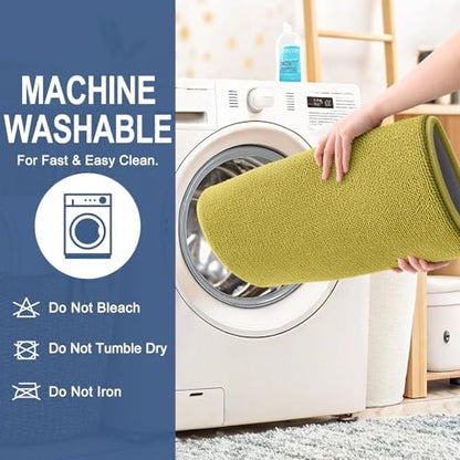 OLANLY Memory Foam Bathroom Rugs 30x20, Absorbent Bath Mat, Deep Mustard