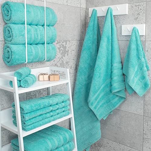 American Soft Linen 100% Cotton Luxury Turkish Towels, 4 PC Bath Towel Set