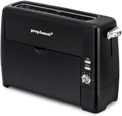 Long Slot Toaster 2 Slice Toaster with 6 Shade Settings, Bagel/Cancel, Extra Wide Slots, Removable Crumb Tray, for Bagels, Waffles, Breads, Puff Pastry, Snacks (2-Slice, Black)