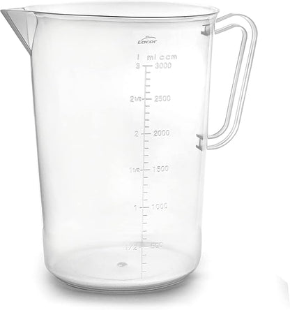 Lacor - 67213 - Measuring Jug, Measuring Cup, Liquid Meter, Polypropylene, BPA Free, 17 cm, 3 L