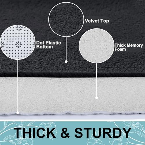 Smiry Memory Foam Bath Mat 47x24, Extra Soft and Absorbent Bathroom Rugs