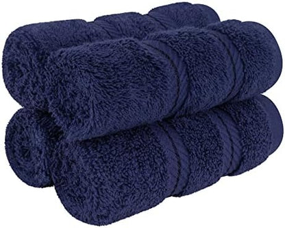 American Soft Linen 100% Cotton Luxury Turkish Towels, 4 PC Washcloth Set