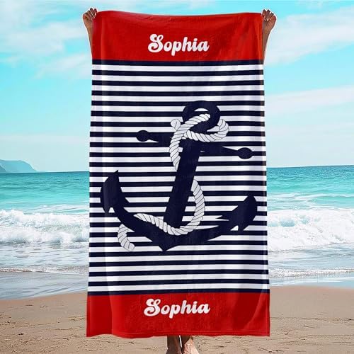 JML Personalized Beach Towel with Name, Microfiber, 30 x 60 in