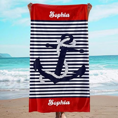 JML Personalized Beach Towel with Name, Microfiber, 30 x 60 in