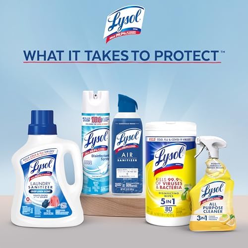 LYSOL OXI Action Bathroom Cleaner Spray, Disinfectant Spray, 32 oz